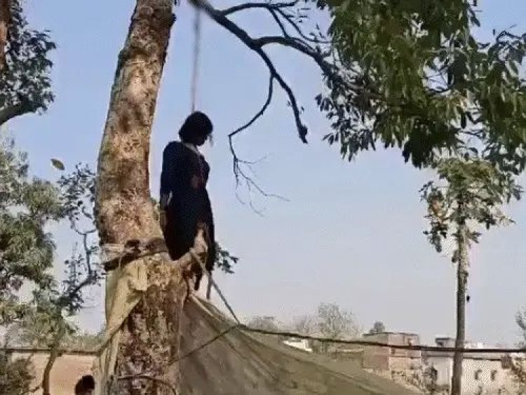 युवती को मारकर पेड़ पर टांगा, शव की हालत देख पुलिस भी चकराई
