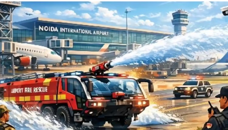 नोएडा इंटरनेशल एयरपोर्ट में हाईटेक सुरक्षा इंतजाम, फायर टेंडर 2 मिनट में उड़ेल देंगे 10 हजार लीटर पानी