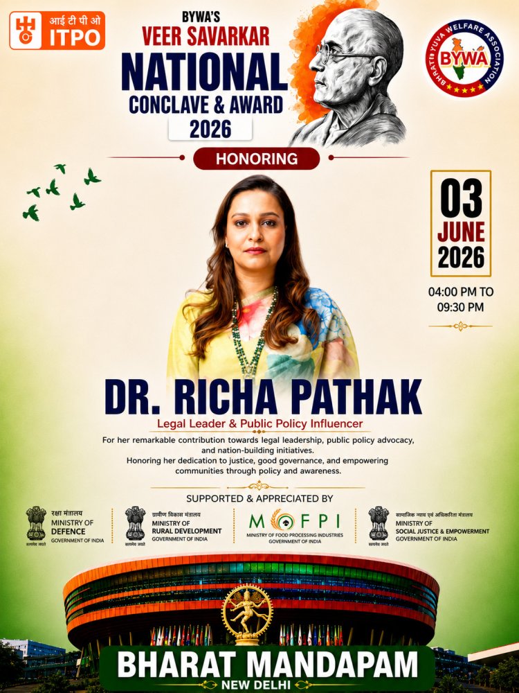 Dr. Richa Pathak to be Honored at Veer Savarkar National Conclave & Award 2026