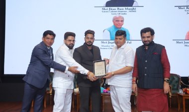 Mr. Veeir Chaudary Honoured at the 10th Season of National Icon Award 2026 at Bharat Mandapam, New Delhi