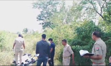 रेलवे ट्रैक के किनारे मिला अज्ञात व्यक्ति का शव मौके पर पहुंची पुलिस मुरादाबाद के कुंदरकी थाना क्षेत्र का है मामला