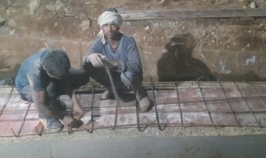 *कांग्रेस नेता ने नगर में घटिया नाली निर्माण पर रोंक और  कार्यवाही की मांग*