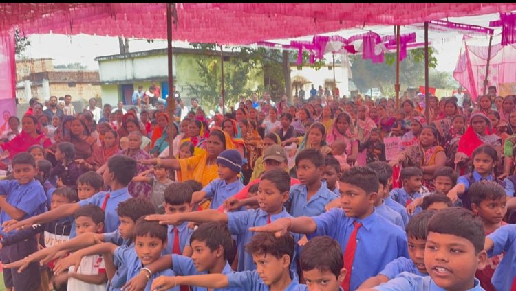 विकसित भारत  संकल्प यात्रा ग्राम पंचायत भेलवाटिकरा ,पतरापाली