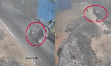 बाइक पर स्कूल जा रही थीं शिक्षिका, रास्ते में ऊपर से ऐसे आई मौत, देखकर दहल जाएगा दिल