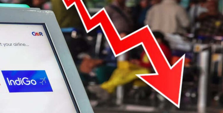 IndiGo Share Price: 7% से ज्यादा गिरा इंडिगो का शेयर, दो घंटे में उड़ गए 150000000000 रुपये