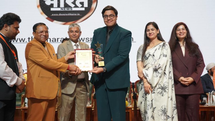 Gauransh Honoured with National Youth Inspiration Award 2026 at Bharat Mandapam, New Delhi