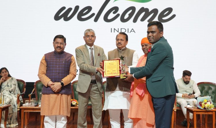 Rakesh Biswas Honoured with National Youth Inspiration Award 2026 at Bharat Mandapam