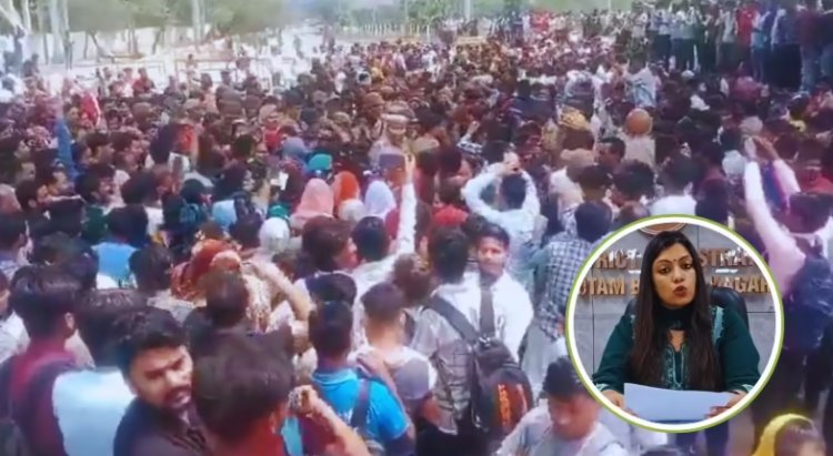 नोएडा श्रमिक हड़ताल के दौरान गोली चली, महिला कर्मी घायल; DM मेधा रूपम ने जारी किए नंबर, प्रदर्शन का कारण जानिए