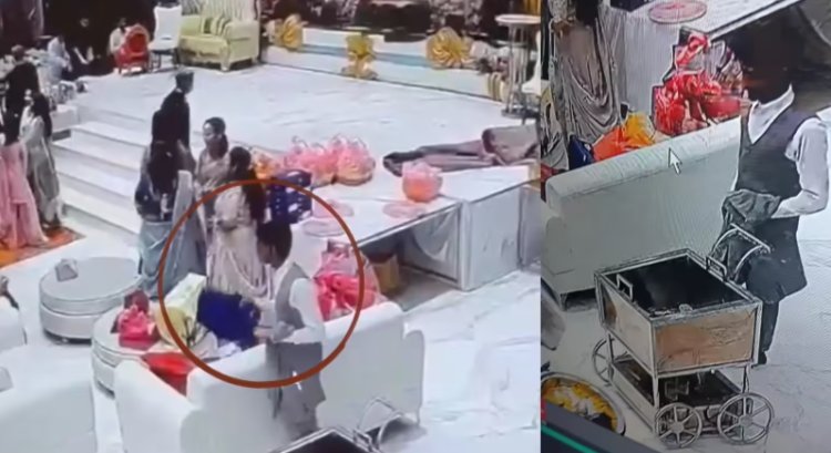 नोएडा: बैंक्विट हॉल में सूट-बूट में आया चोर, पहले खाया खाना, फिर 5 लाख रुपये से भरा बैग लेकर हुआ चंपत