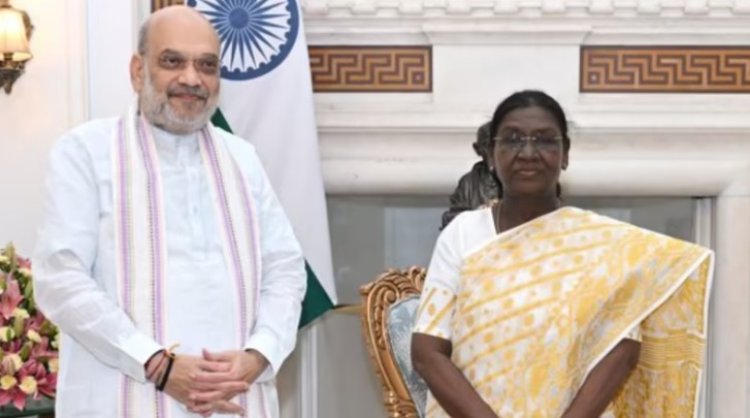पीएम मोदी के बाद अमित शाह राष्ट्रपति द्रौपदी मुर्मू से मिले, मंत्रिमंडल विस्तार की चर्चा तेज