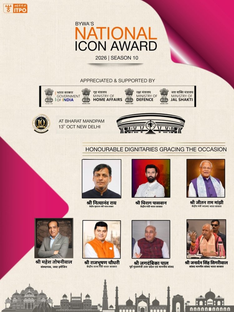 Mahesh Toshniwal to Grace BYWA’s National Icon Award 2026 as Special Guest